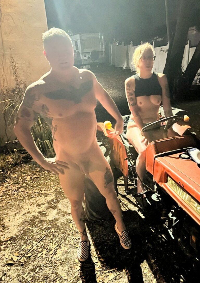 Amateur Couple Bared in Public Nudity