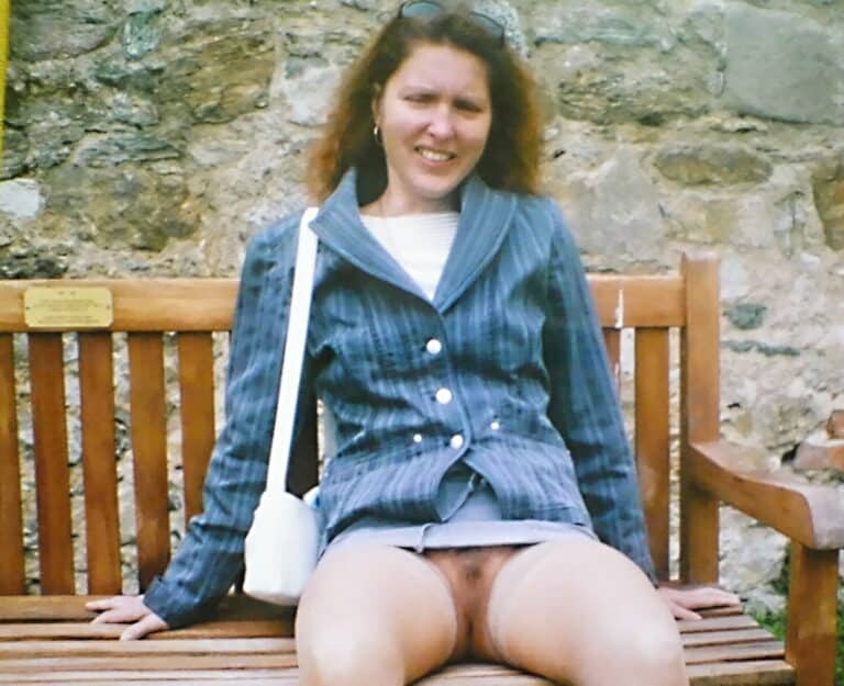 Park Bench Public Nudity: Alena’s Bold Display