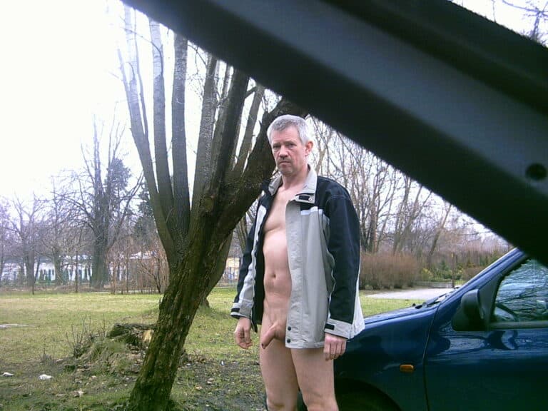 Exposed and Unapologetic: A Man’s Bold Display in Public